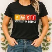 Dr Fauci We Trust In Science Periodical Table Elements Women's T-Shirt thumb 2