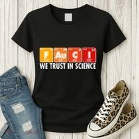 Dr Fauci We Trust In Science Periodical Table Elements Women's T-Shirt thumb 3