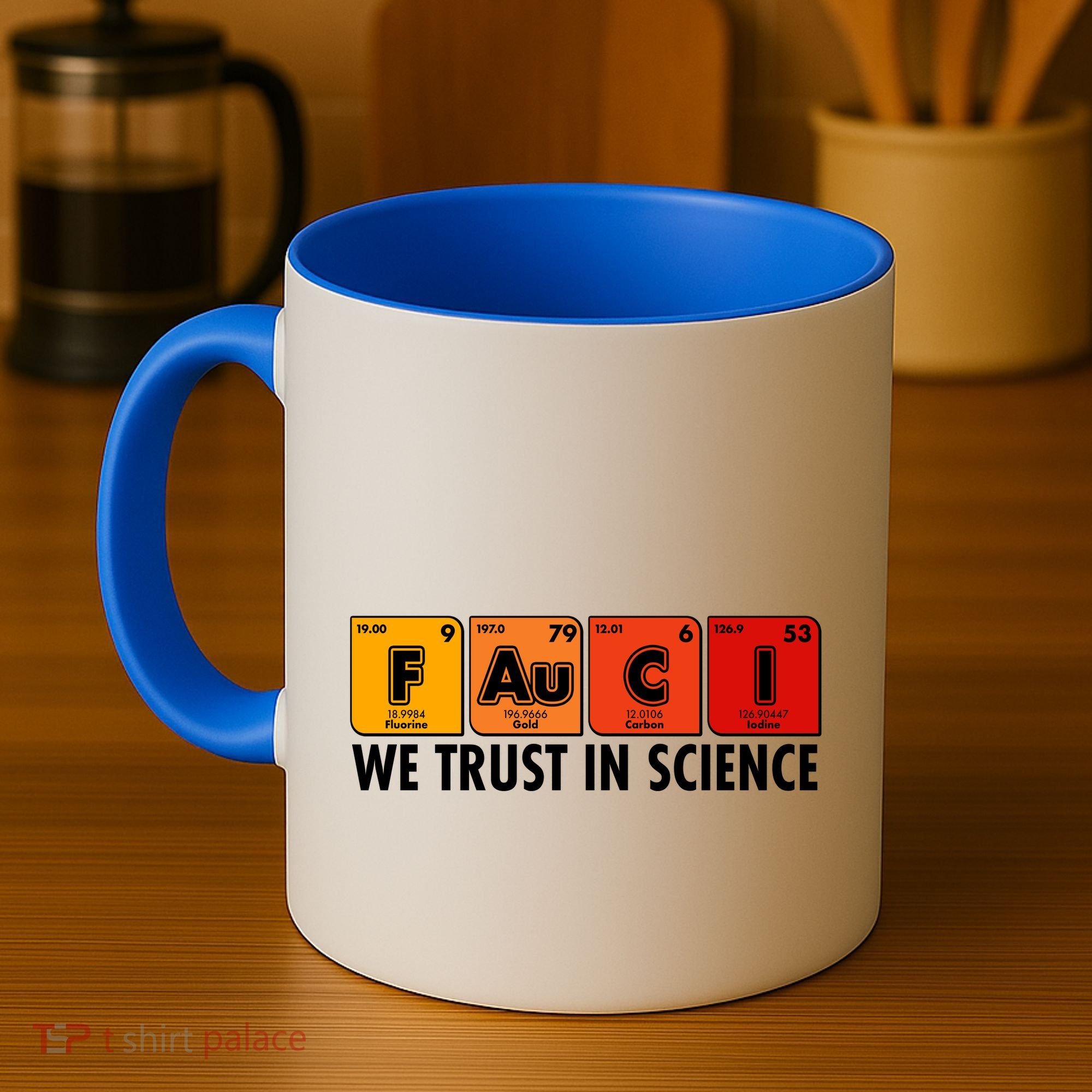 Dr Fauci We Trust In Science Periodical Table Elements Coffee Mug