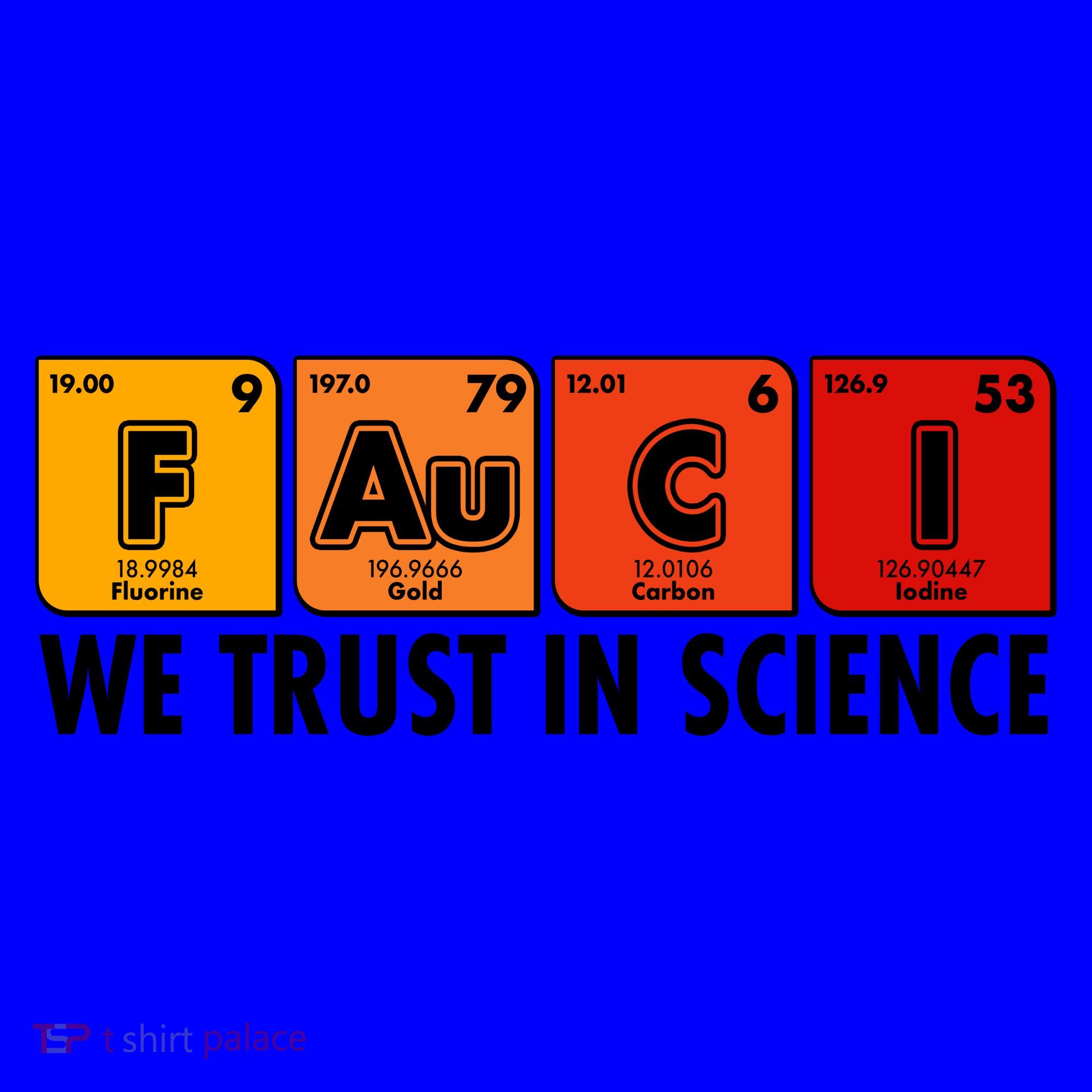 Dr Fauci We Trust In Science Periodical Table Elements Coffee Mug