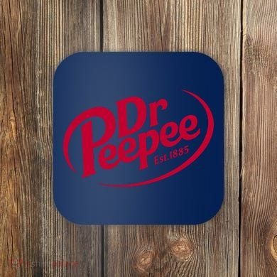 Dr Peepee Soda Pop Logo Coaster