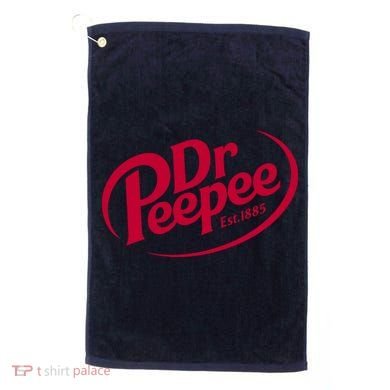 Dr Peepee Soda Pop Logo Golf Towel