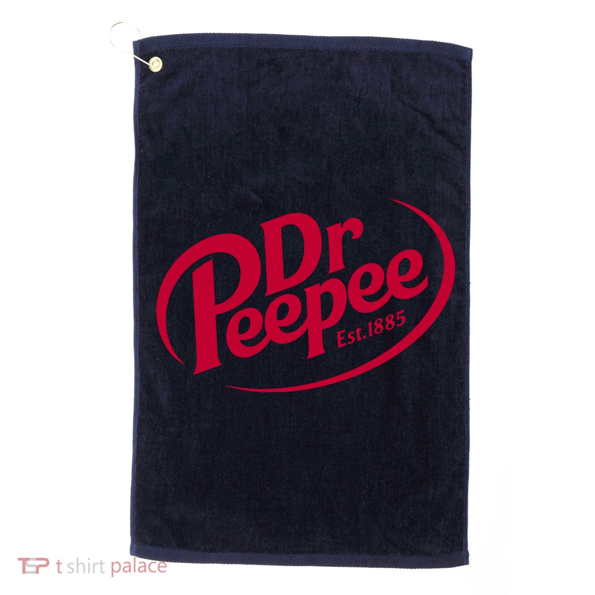 Dr Peepee Soda Pop Logo Golf Towel