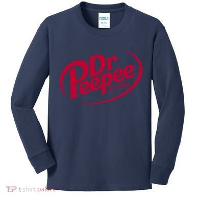 Dr Peepee Soda Pop Logo Kids Long Sleeve Shirt