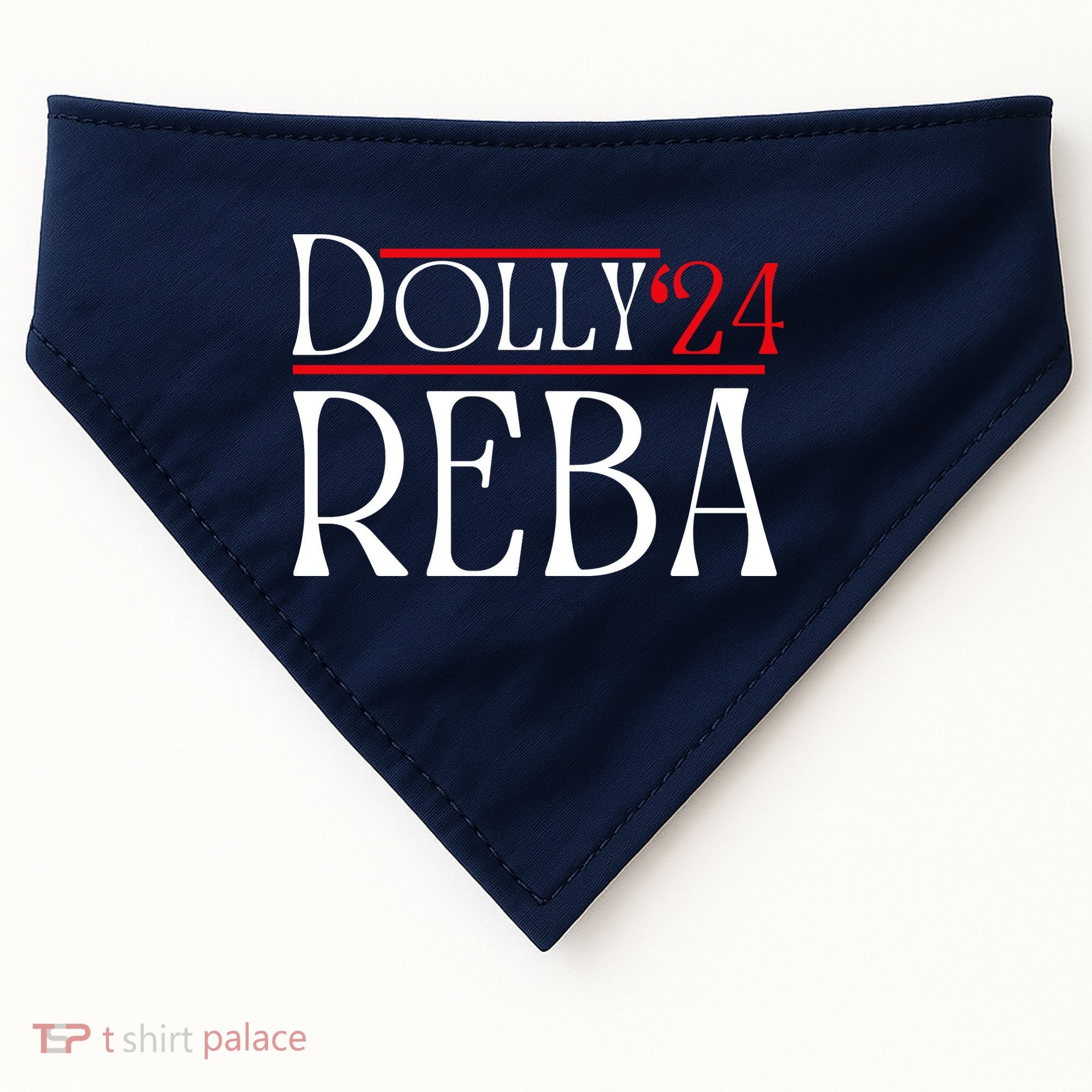 Dolly Reba 2024 Funny Political USA-Made Doggie Bandana