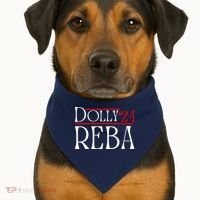 Dolly Reba 2024 Funny Political USA-Made Doggie Bandana thumb 1