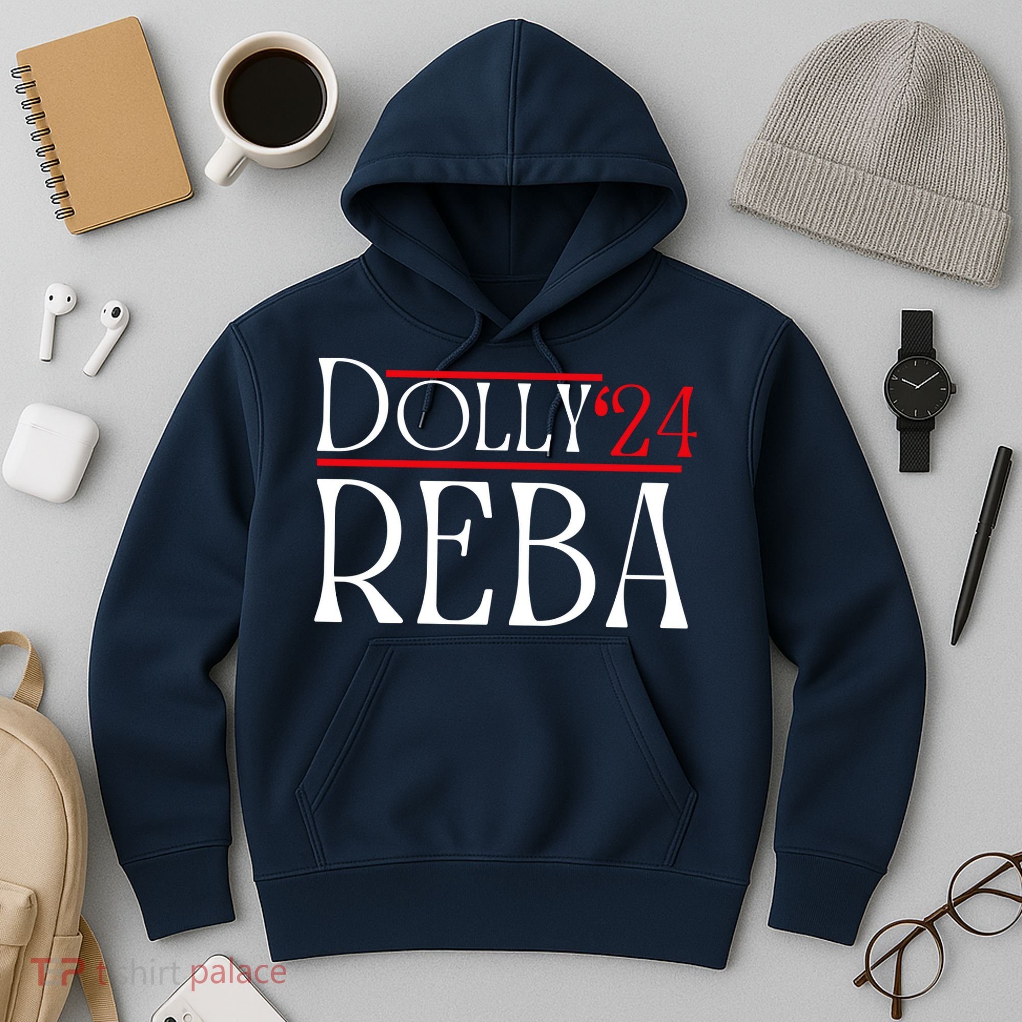 Dolly Reba 2024 Funny Political Hoodie