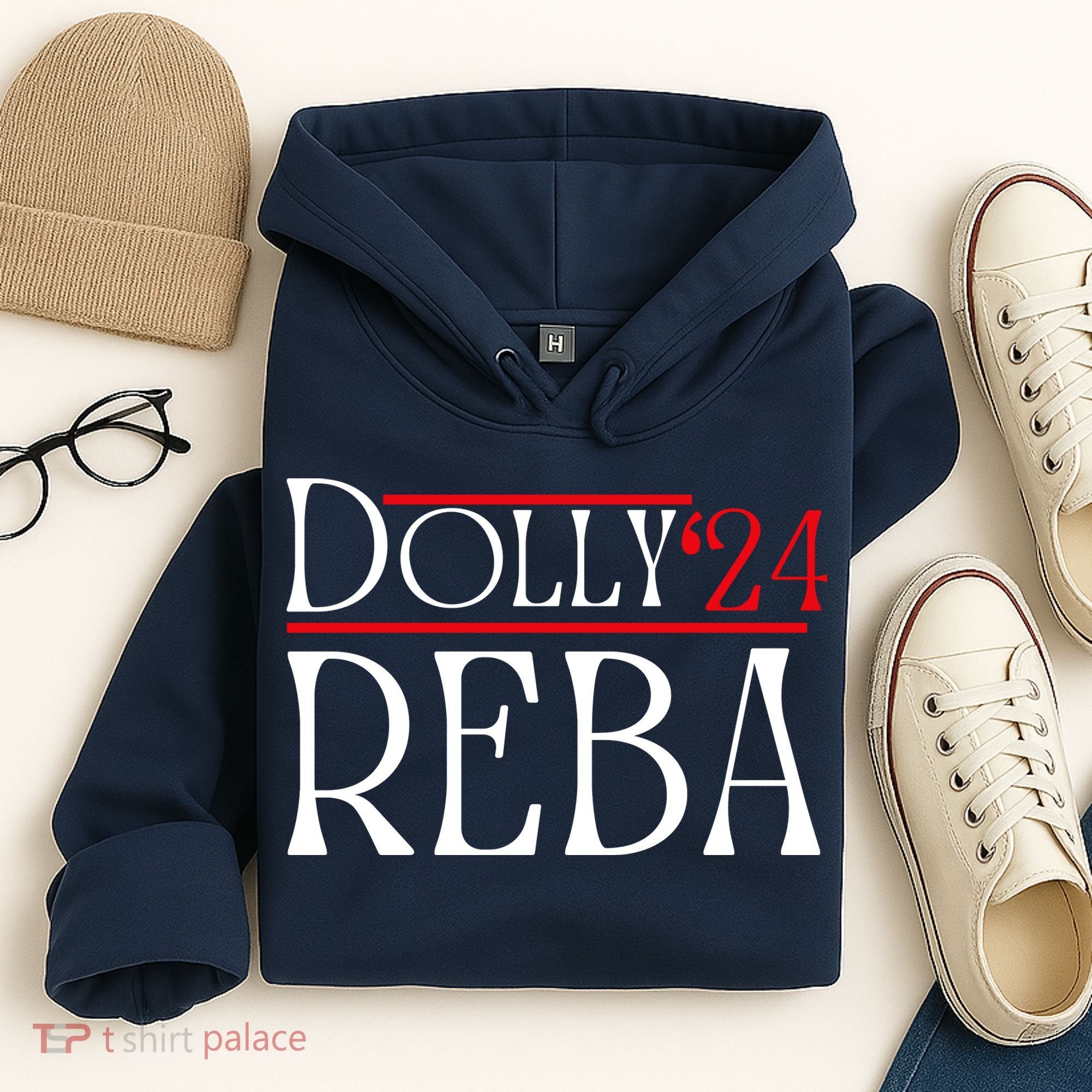 Dolly Reba 2024 Funny Political Hoodie