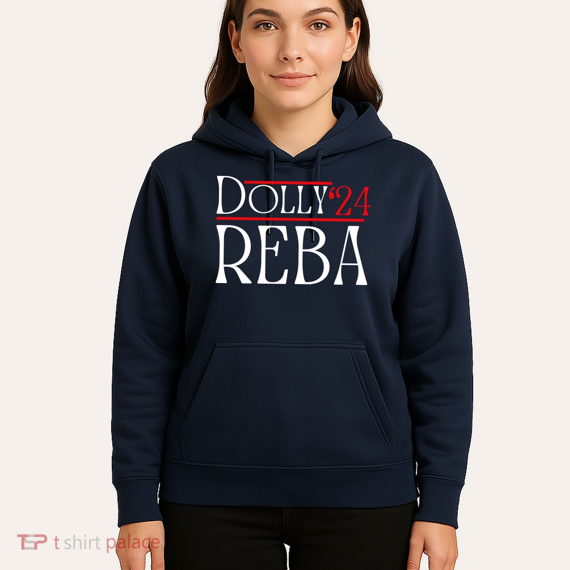 Dolly Reba 2024 Funny Political Hoodie