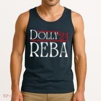 Dolly Reba 2024 Funny Political Tank Top thumb 3