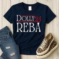 Dolly Reba 2024 Funny Political Women's T-Shirt thumb 3