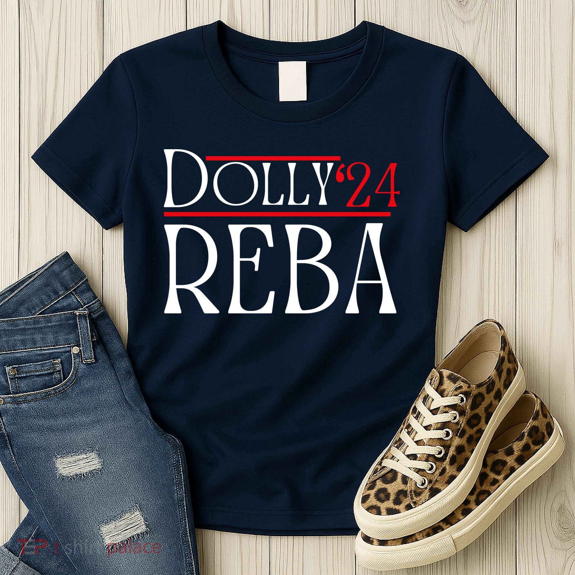 Dolly Reba 2024 Funny Political Women's T-Shirt