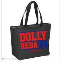 Dolly Reba 2024 Funny Political Tote Bag thumb 2