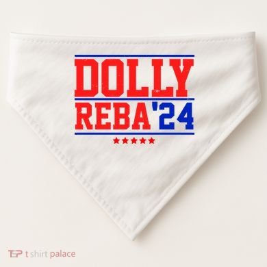 Dolly Reba 2024 Funny Political USA-Made Doggie Bandana