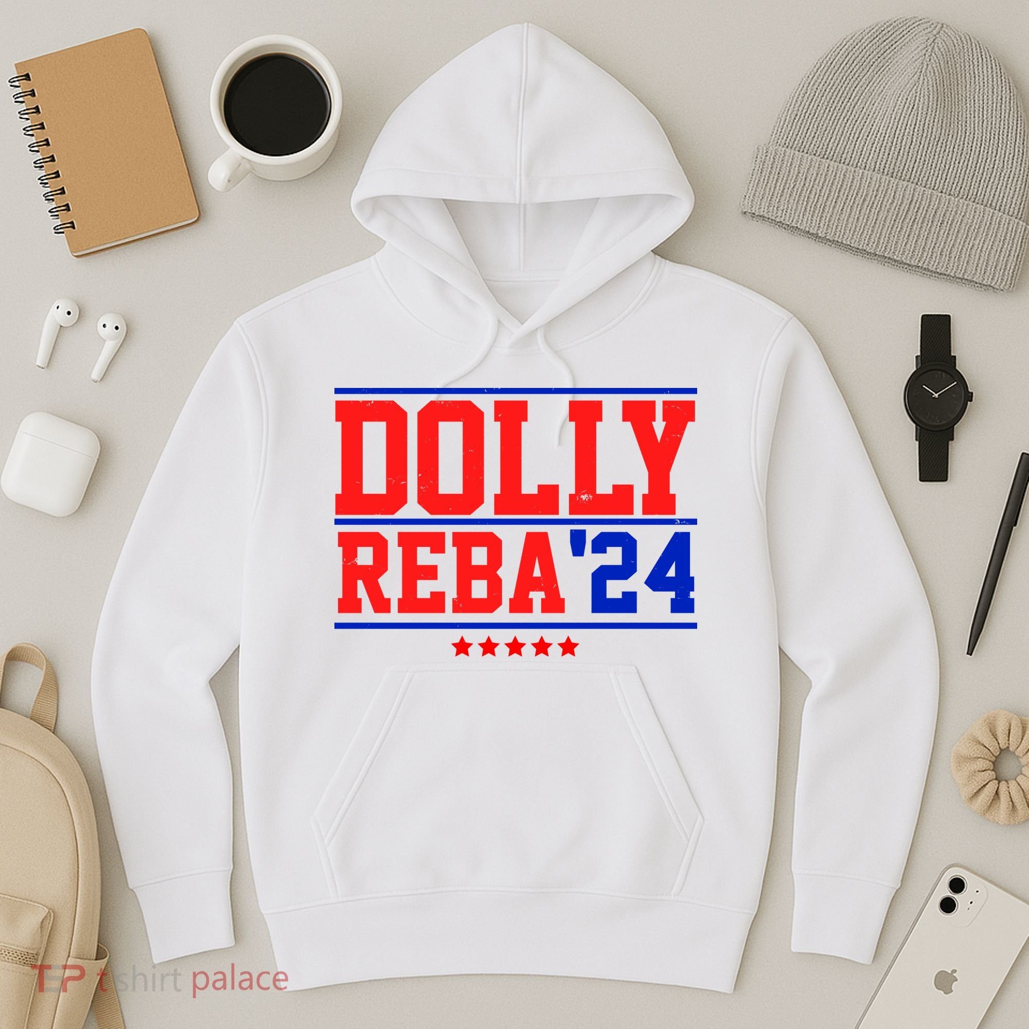 Dolly Reba 2024 Funny Political Hoodie
