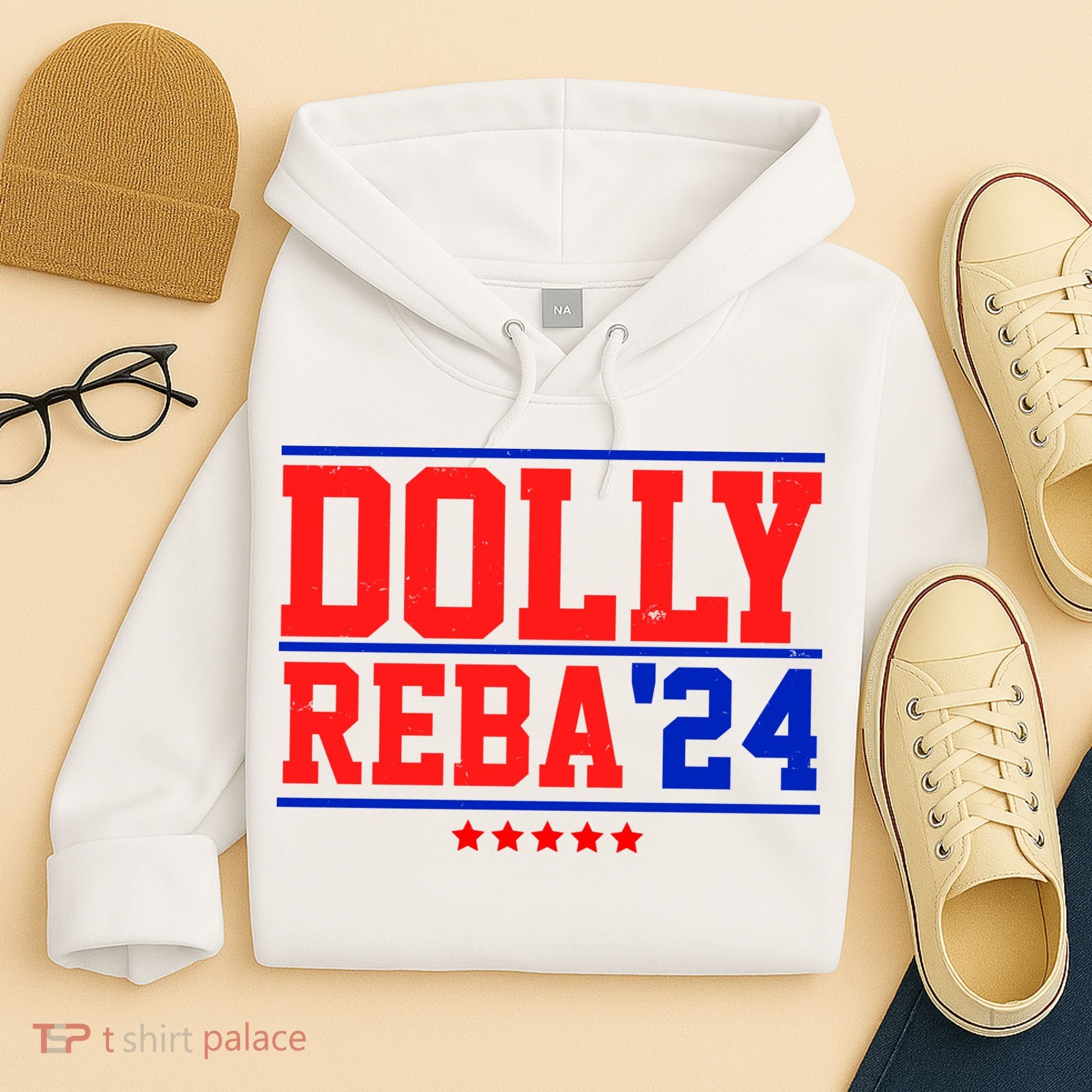 Dolly Reba 2024 Funny Political Hoodie