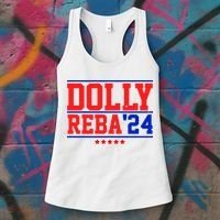 Dolly Reba 2024 Funny Political Women's Tank Top thumb 3