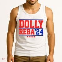 Dolly Reba 2024 Funny Political Tank Top thumb 3