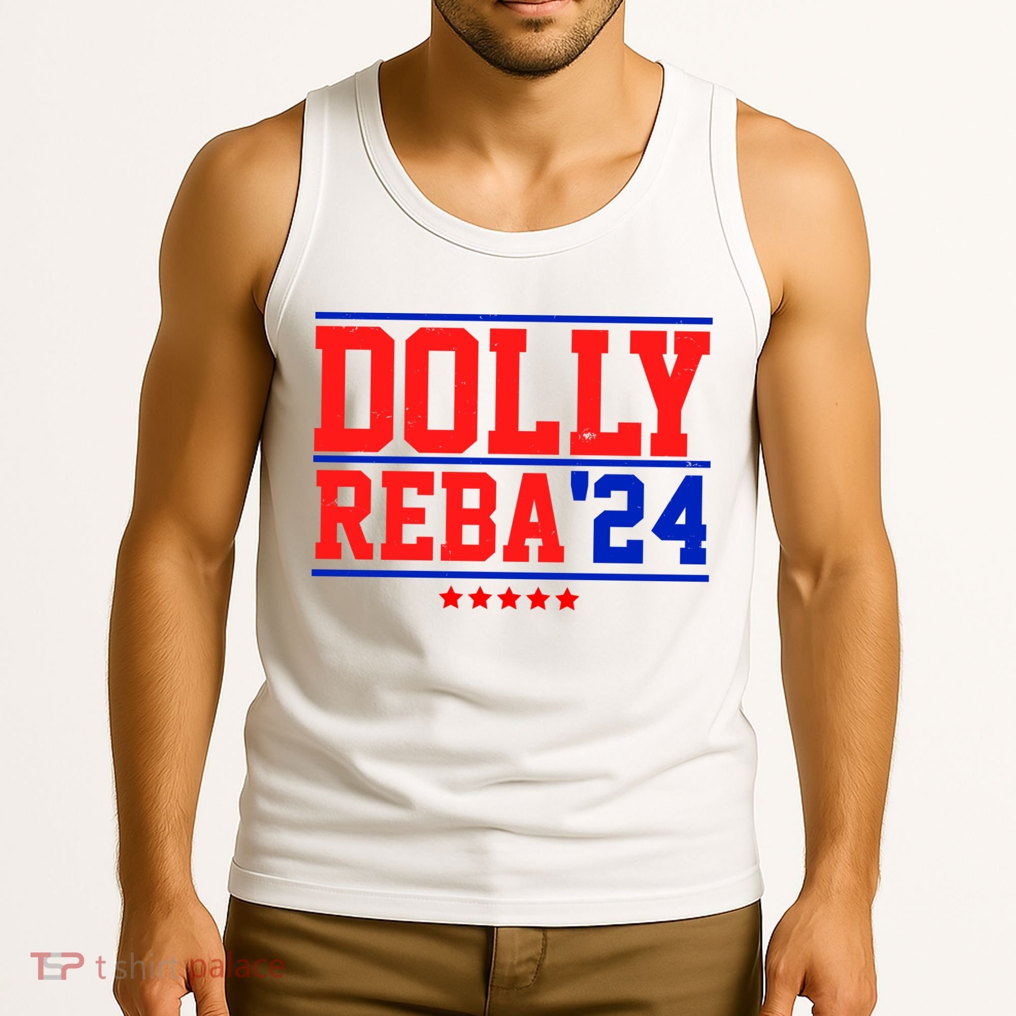Dolly Reba 2024 Funny Political Tank Top