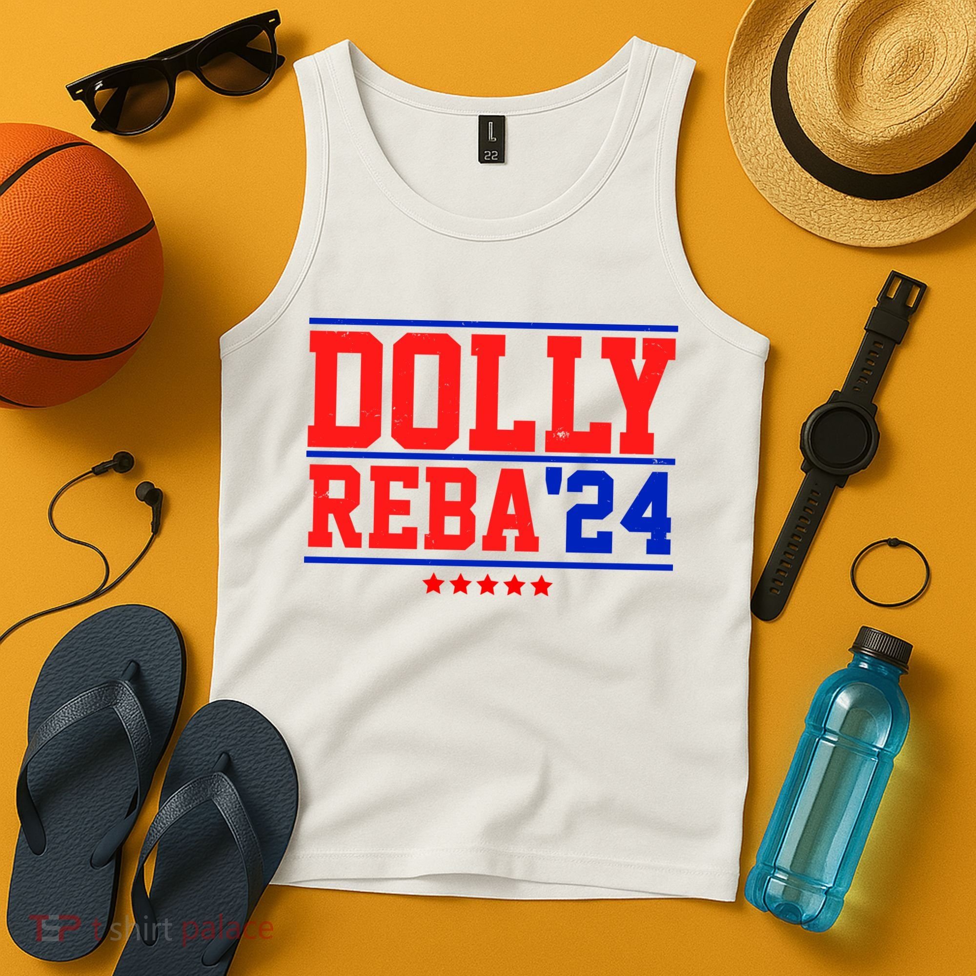 Dolly Reba 2024 Funny Political Tank Top