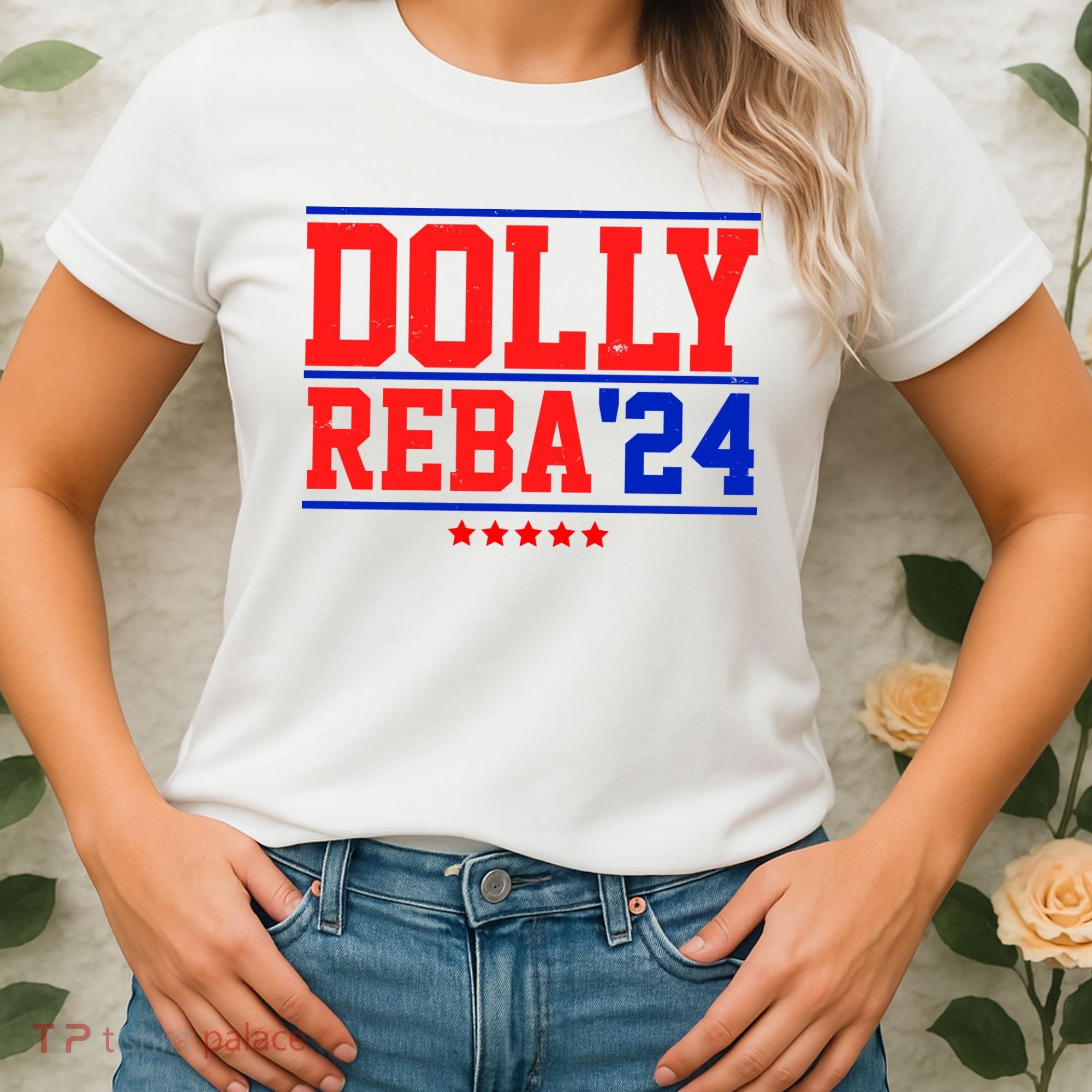Dolly Reba 2024 Funny Political Women's T-Shirt