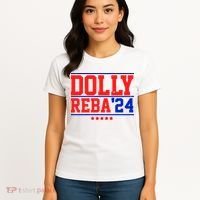 Dolly Reba 2024 Funny Political Women's T-Shirt thumb 4