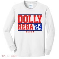 Dolly Reba 2024 Funny Political Kids Long Sleeve Shirt thumb 0