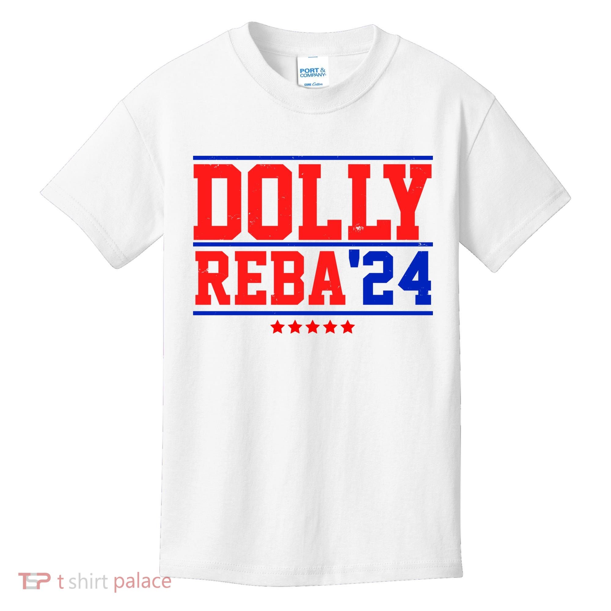 Dolly Reba 2024 Funny Political Kids T-Shirt