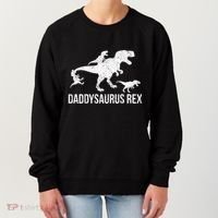 Daddysaurus Rex 3 Daddy Dinosaur Vneck Women's Sweatshirt thumb 0