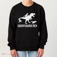 Daddysaurus Rex 3 Daddy Dinosaur Vneck Women's Sweatshirt thumb 0