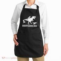 Daddysaurus Rex 3 Daddy Dinosaur Vneck Apron thumb 2