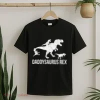 Daddysaurus Rex 3 Daddy Dinosaur Vneck T-Shirt thumb 2