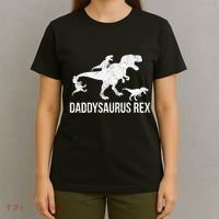 Daddysaurus Rex 3 Daddy Dinosaur Vneck T-Shirt thumb 4
