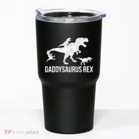 Daddysaurus Rex 3 Daddy Dinosaur Vneck Tumbler thumb 0