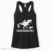 Daddysaurus Rex 3 Daddy Dinosaur Vneck Women's Tank Top thumb 0