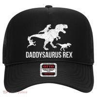 Daddysaurus Rex 3 Daddy Dinosaur Vneck Hat thumb 0