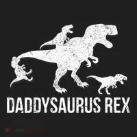 Daddysaurus Rex 3 Daddy Dinosaur Vneck Hat thumb 2