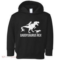 Daddysaurus Rex 3 Daddy Dinosaur Vneck Toddler Hoodie thumb 0