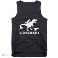 Daddysaurus Rex 3 Daddy Dinosaur Vneck Tank Top thumb 0
