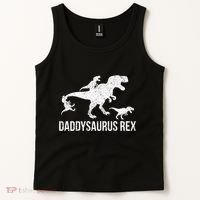 Daddysaurus Rex 3 Daddy Dinosaur Vneck Tank Top thumb 2