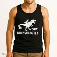 Daddysaurus Rex 3 Daddy Dinosaur Vneck Tank Top thumb 3