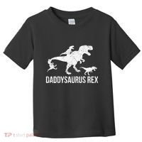 Daddysaurus Rex 3 Daddy Dinosaur Vneck Toddler T-Shirt thumb 0