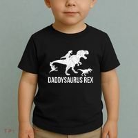 Daddysaurus Rex 3 Daddy Dinosaur Vneck Toddler T-Shirt thumb 2