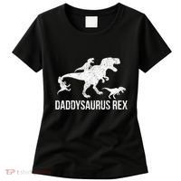 Daddysaurus Rex 3 Daddy Dinosaur Vneck Women's T-Shirt thumb 0