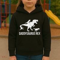 Daddysaurus Rex 3 Daddy Dinosaur Vneck Kids Hoodie thumb 3