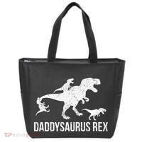Daddysaurus Rex 3 Daddy Dinosaur Vneck Tote Bag thumb 0