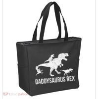 Daddysaurus Rex 3 Daddy Dinosaur Vneck Tote Bag thumb 2