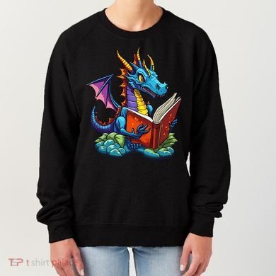 Dragon Reading A Book Women's Sweatshirt