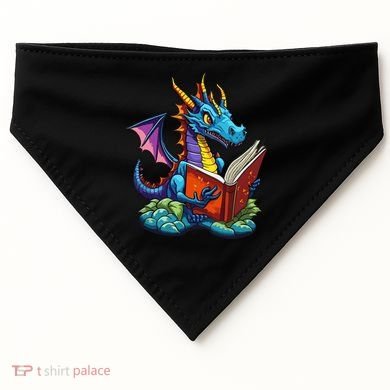 Dragon Reading A Book USA-Made Doggie Bandana