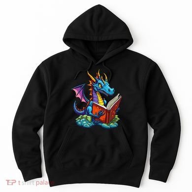 Dragon Reading A Book Hoodie